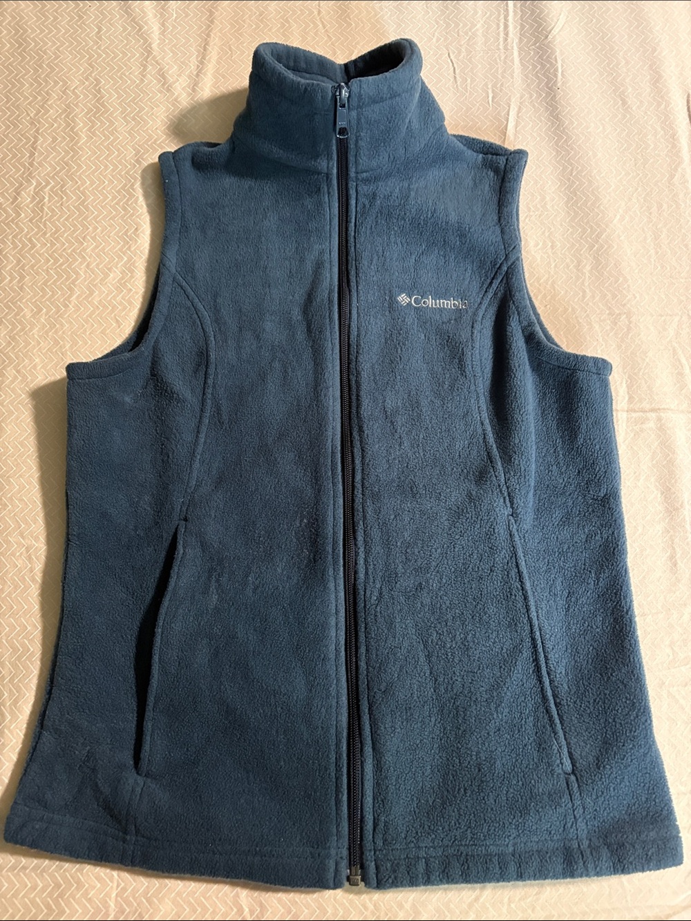 Columbia Dark Chambray Blue Women's Fleece Vest size M
